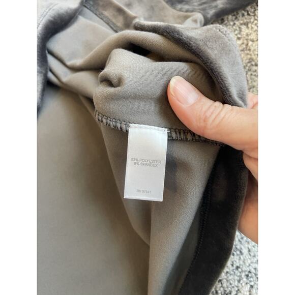 Pure Jill J. Jill Gray Velvet Kimono Sleeve Top Large Velour Soft Lagenlook NWT - Picture 6 of 8